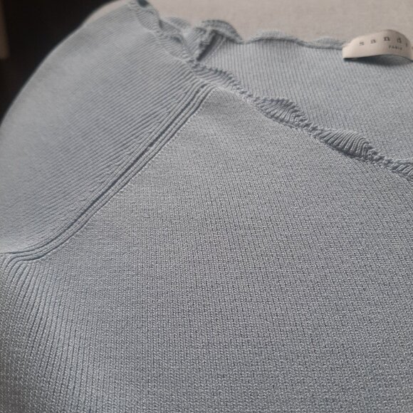 Sandro Meissa Short-Sleeve Fit & Flare Knit Dress - Picture 13 of 16